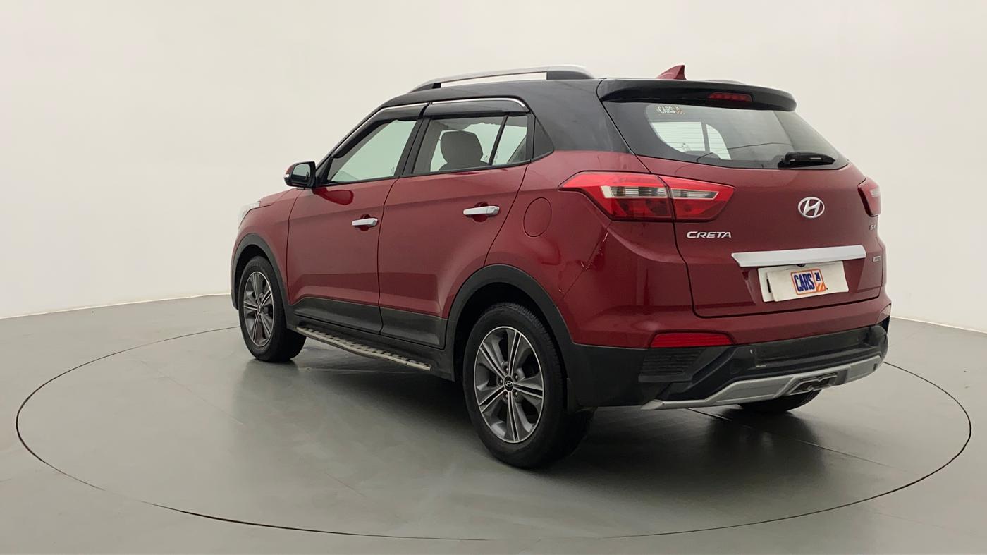 2017 Hyundai Creta SX PLUS AT 1.6 PETROL, Petrol, Automatic, 32,086 km, Left Back Diagonal