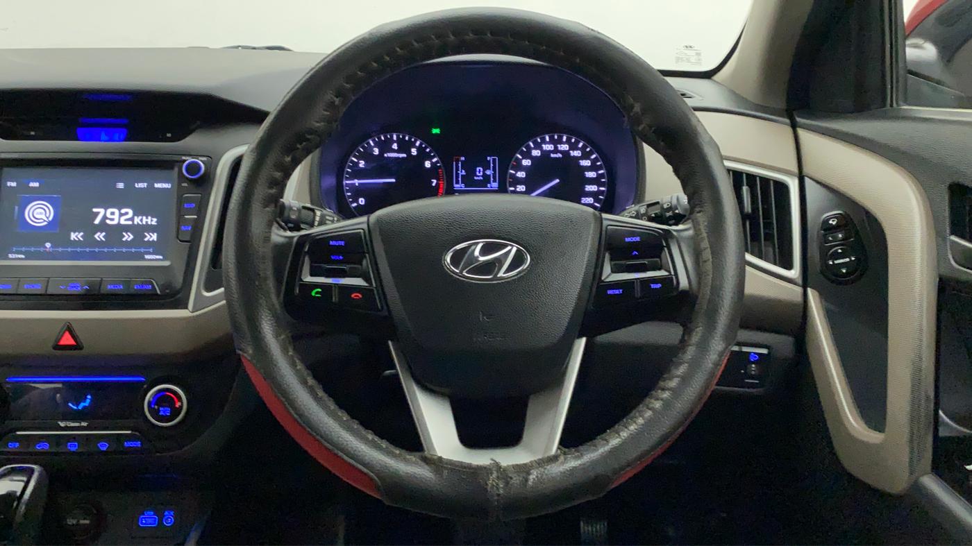 2017 Hyundai Creta SX PLUS AT 1.6 PETROL, Petrol, Automatic, 32,086 km, Steering Wheel Close Up