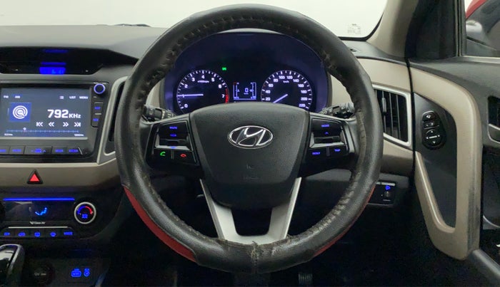 2017 Hyundai Creta SX PLUS AT 1.6 PETROL, Petrol, Automatic, 32,086 km, Steering Wheel Close Up