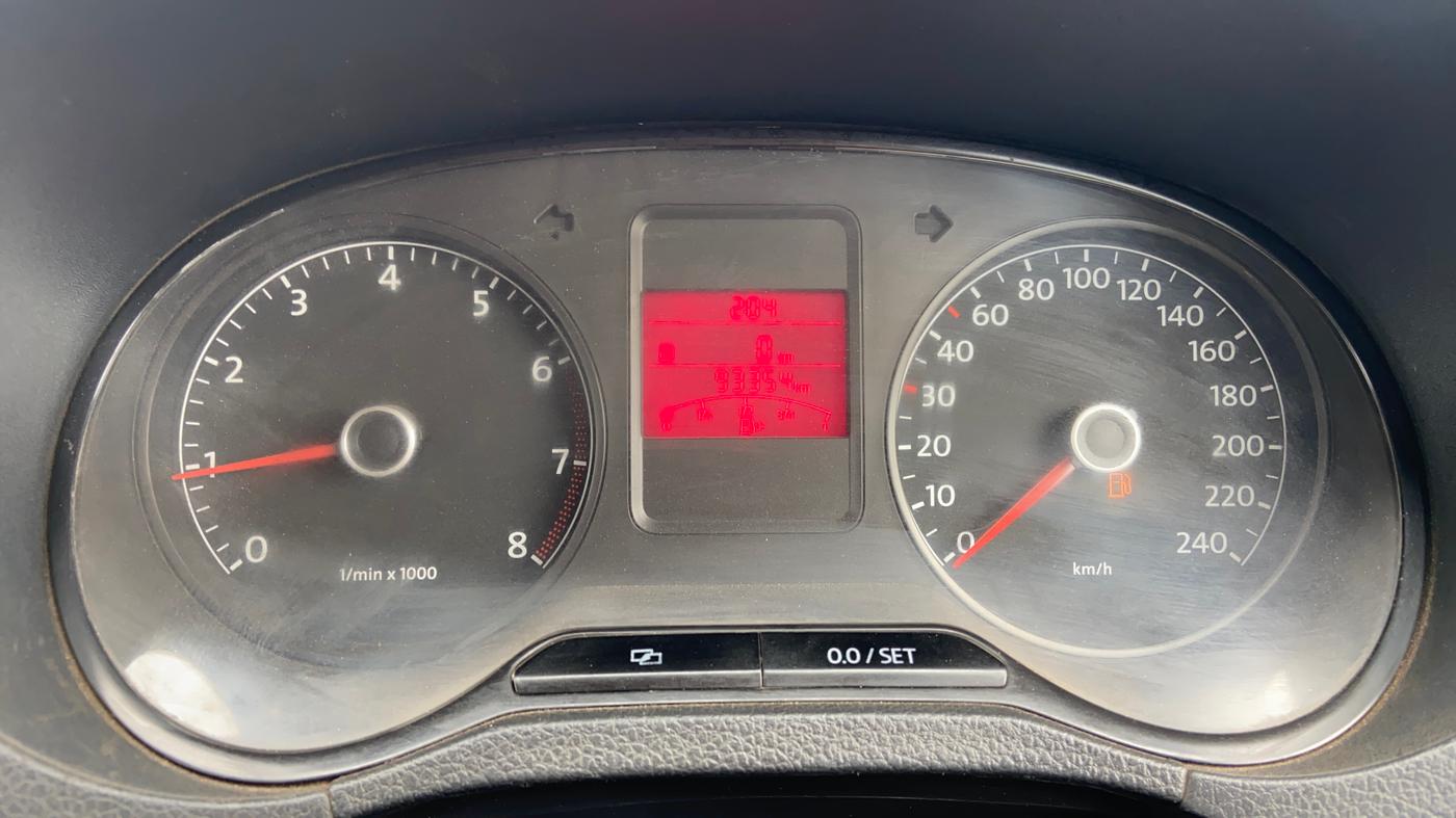 2013 Volkswagen Polo HIGHLINE1.2L, Petrol, Manual, 93,335 km, Odometer Image