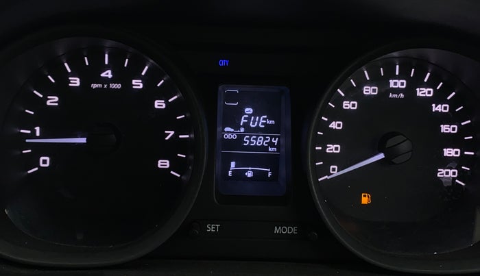 2016 Tata Tiago XT PETROL, Petrol, Manual, 55,817 km, Odometer Image