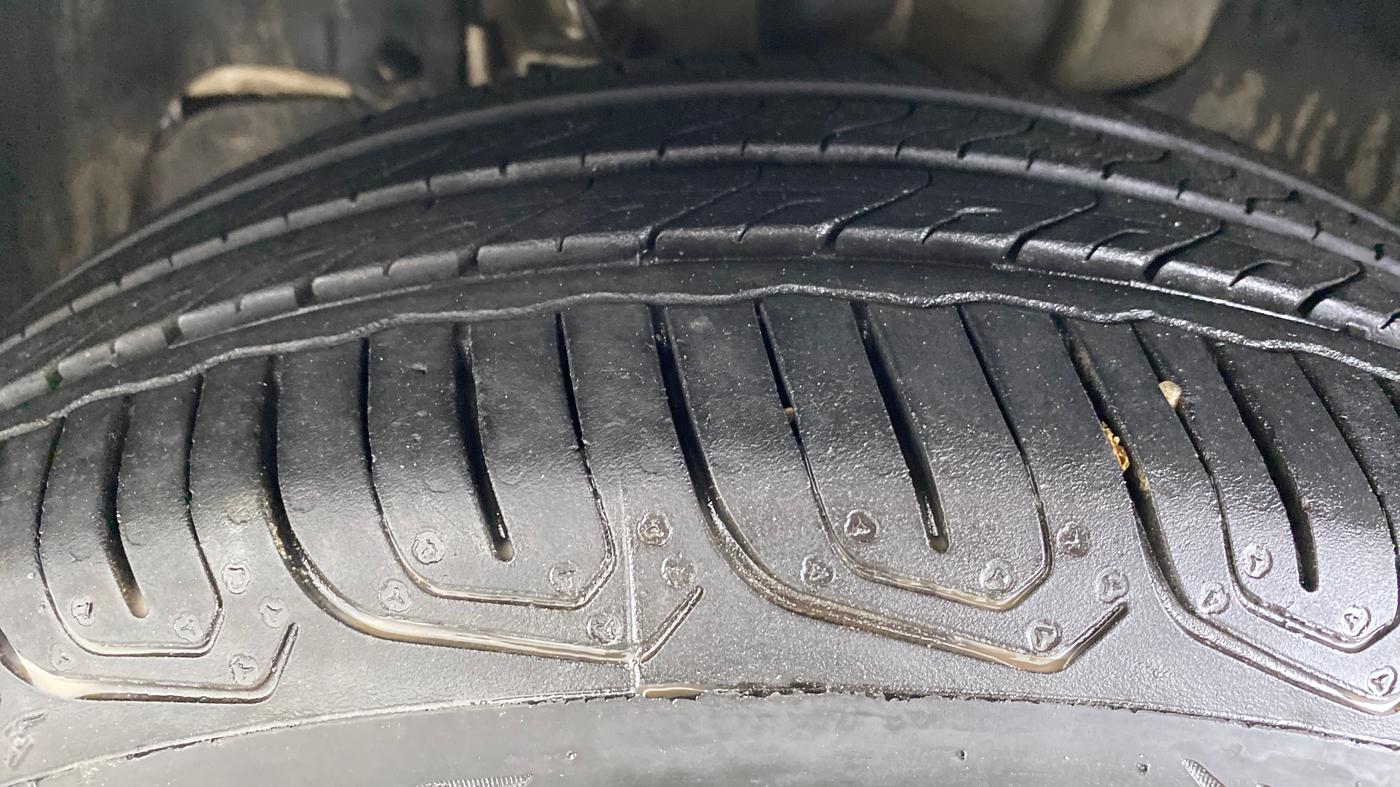 2022 Tata TIGOR XZ CNG, CNG, Manual, 19,474 km, Left Front Tyre Tread