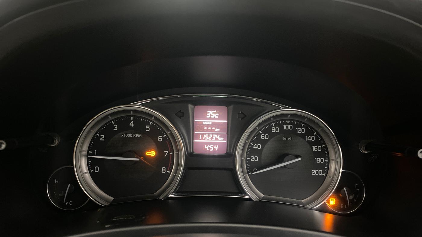 2017 Maruti Ciaz ALPHA 1.4 PETROL, Petrol, Manual, 1,15,234 km, Odometer Image