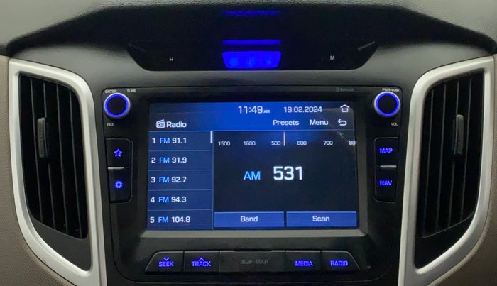 2018 Hyundai Creta SX AT 1.6 PETROL, Petrol, Automatic, 49,820 km, Infotainment System