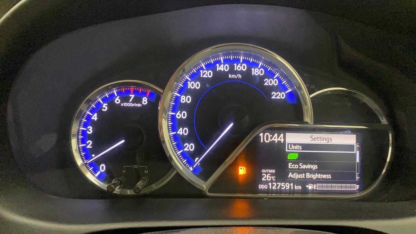 2018 Toyota YARIS V MT, Petrol, Manual, 1,27,623 km, Odometer Image