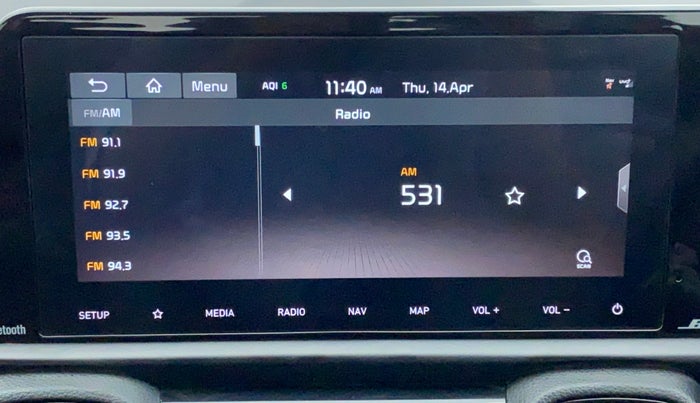 2020 KIA SONET GTX PLUS 1.5 DCT AT, Diesel, Automatic, 10,833 km, Infotainment System