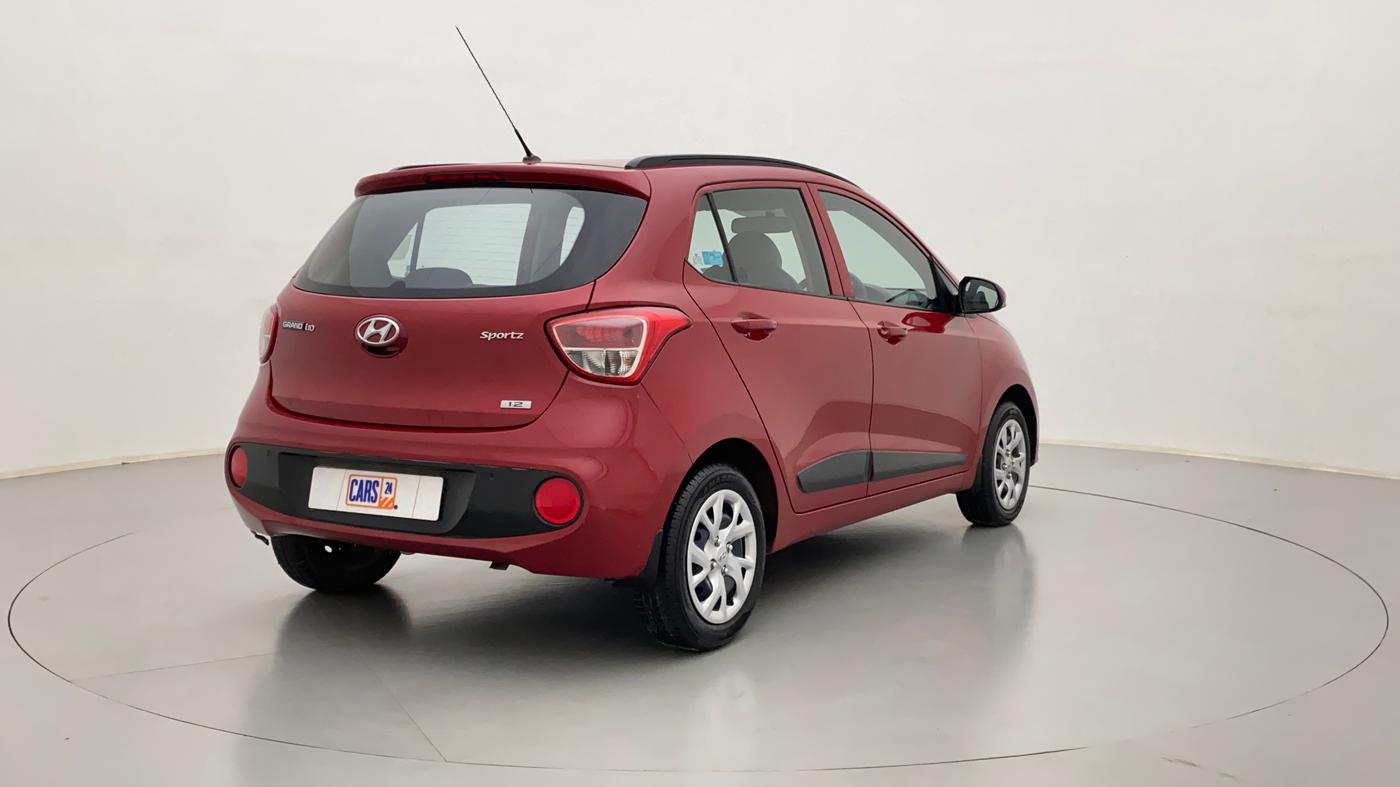 2017 Hyundai Grand i10 SPORTZ O 1.2, Petrol, Manual, 23,458 km, Right Back Diagonal