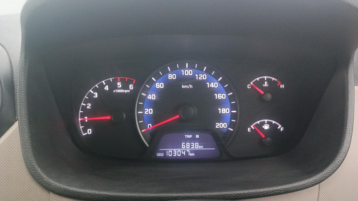 2014 Hyundai Xcent S 1.1 CRDI, Diesel, Manual, 1,03,045 km, Odometer Image