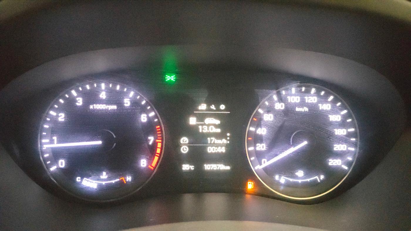 2018 Hyundai i20 Active 1.2 SX, Petrol, Manual, 1,07,643 km, Odometer Image