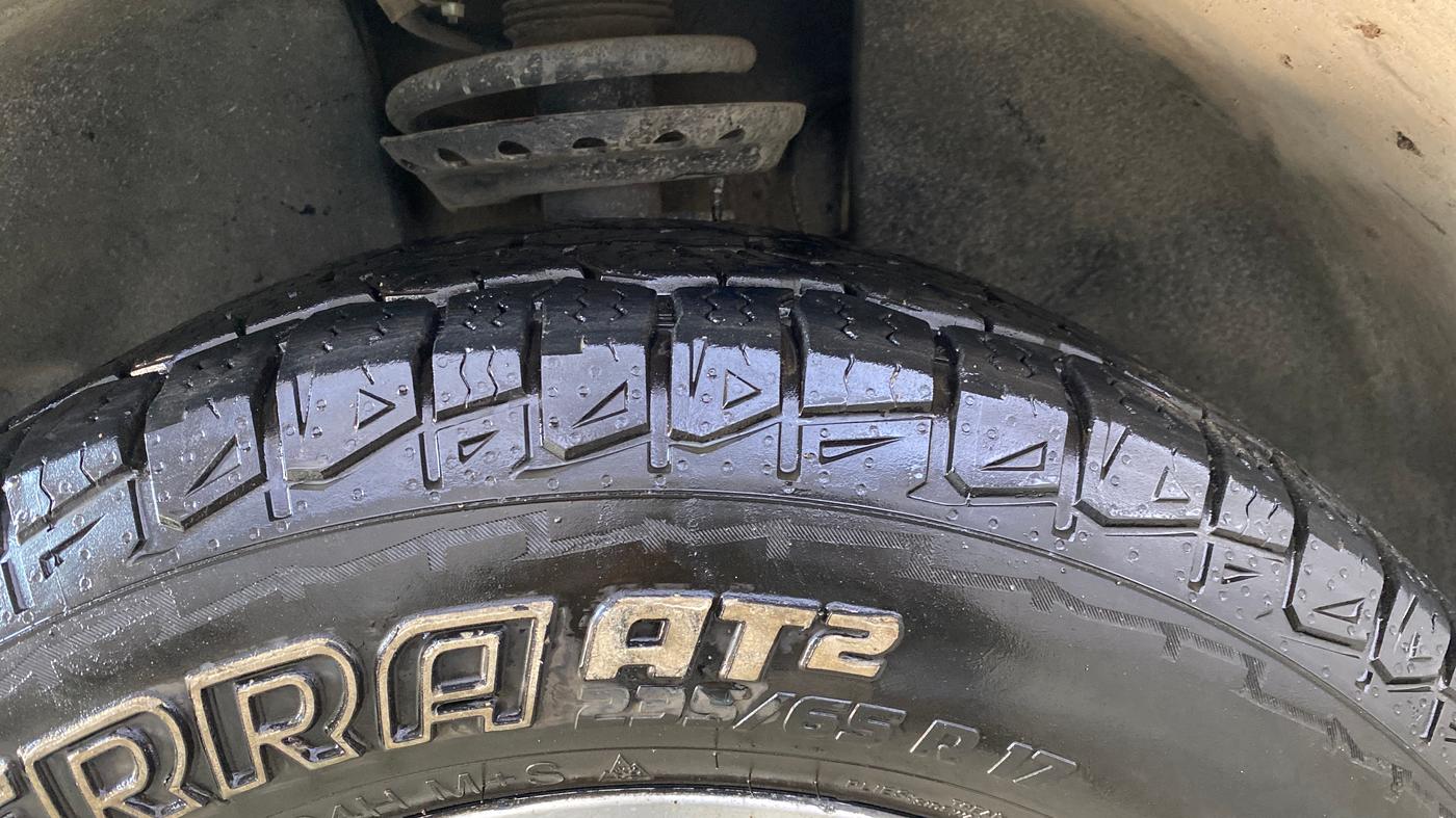 2021 Tata Harrier XZA PLUS 2.0L, Diesel, Automatic, 92,540 km, Left Front Tyre Tread
