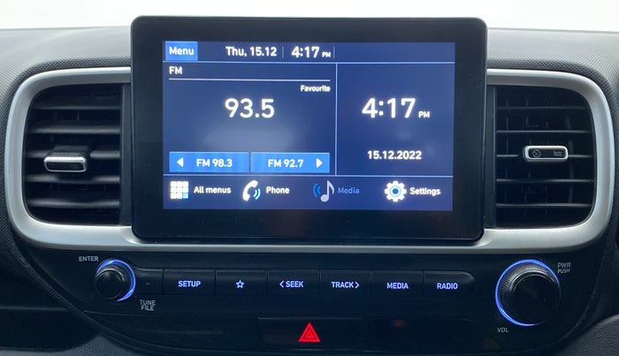 2020 Hyundai VENUE 1.0L Turbo GDI SX MT, Petrol, Manual, 60,219 km, Infotainment System