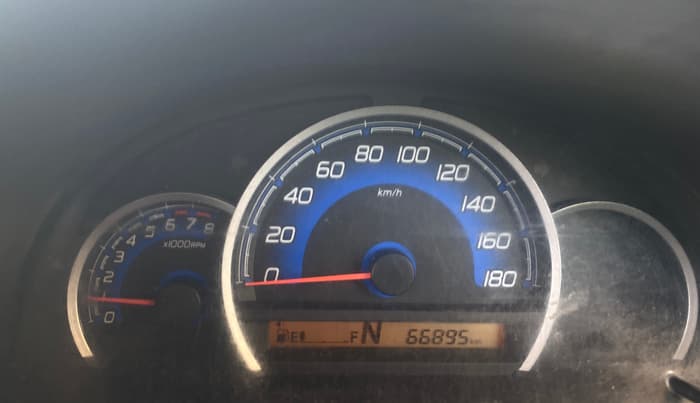 2017 Maruti Wagon R 1.0 VXI AMT, Petrol, Automatic, 66,893 km, Odometer Image