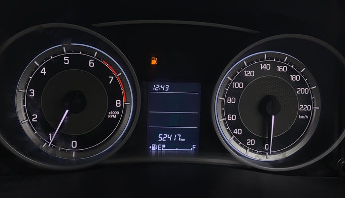 2019 Maruti Dzire VXI, Petrol, Manual, 52,413 km, Odometer Image