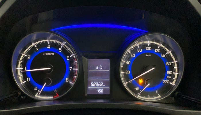 2018 Maruti Baleno DELTA PETROL 1.2, Petrol, Manual, 58,870 km, Odometer Image