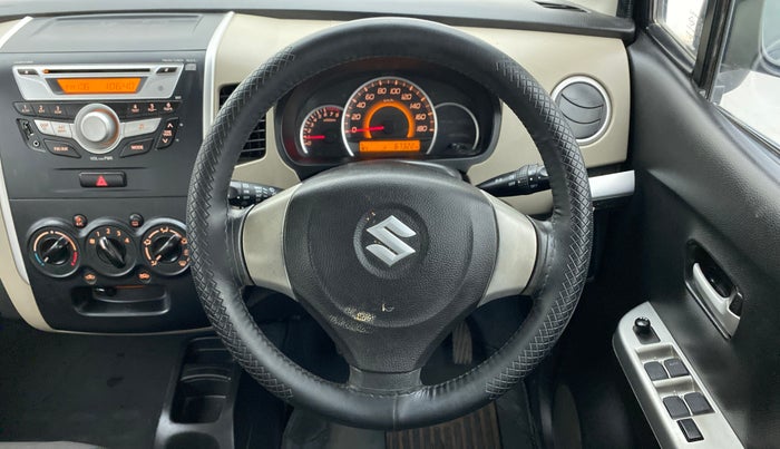 2015 Maruti Wagon R 1.0 VXI, Petrol, Manual, 67,322 km, Steering Wheel Close Up