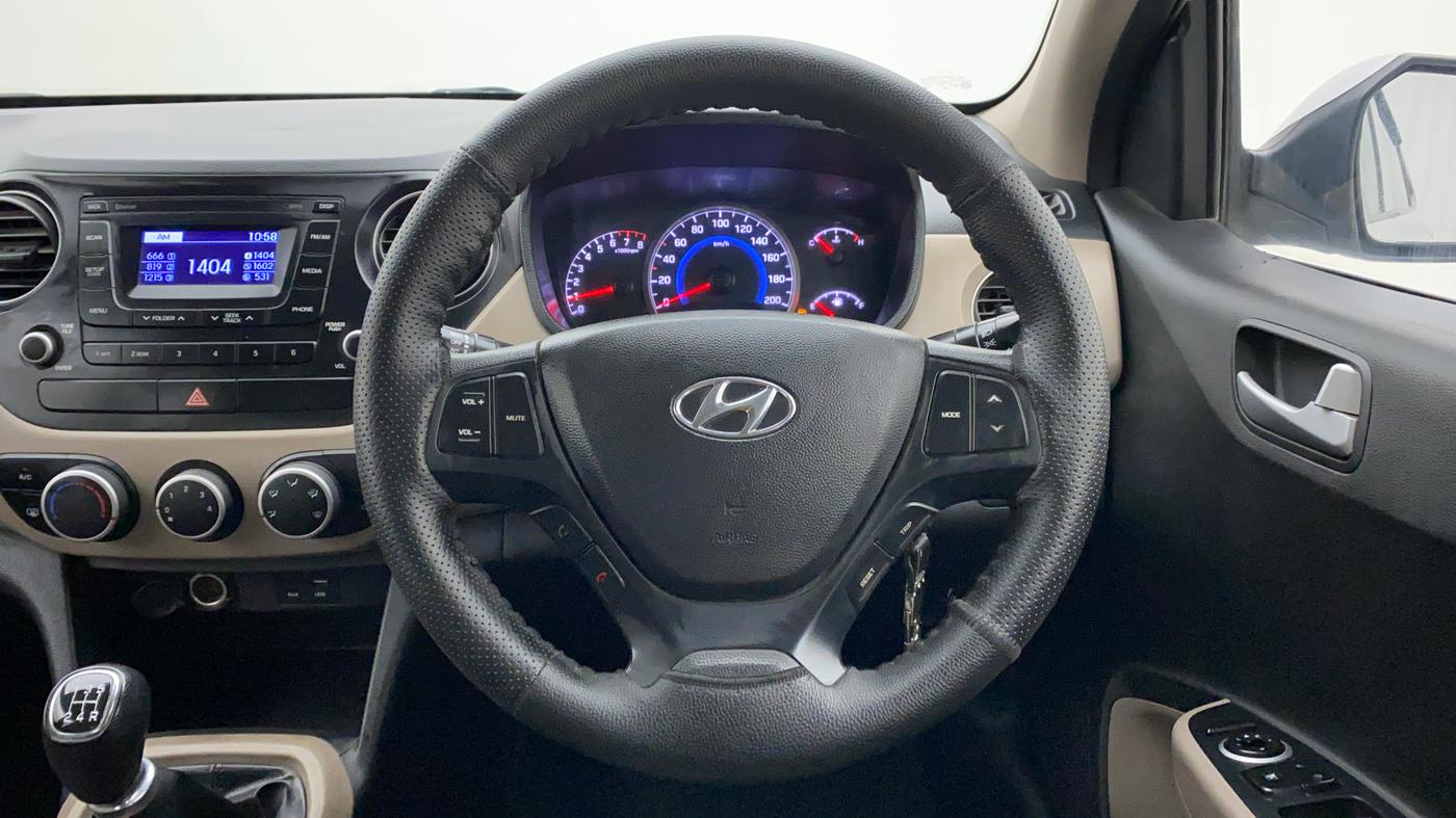 2016 Hyundai Grand i10 SPORTZ 1.2 KAPPA VTVT, Petrol, Manual, 31,109 km, Steering Wheel Close Up