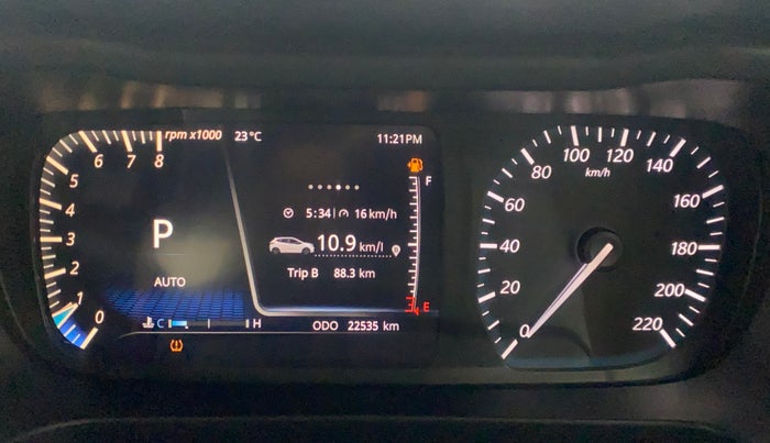 2023 Tata ALTROZ XZA PLUS DARK EDTION, Petrol, Automatic, 22,533 km, Odometer Image