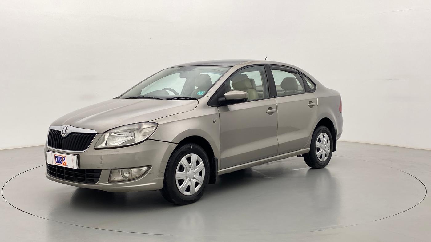 2013 Skoda Rapid 1.6 TDI MT AMBITION PLUS, Diesel, Manual, 86,240 km, Left Front Diagonal