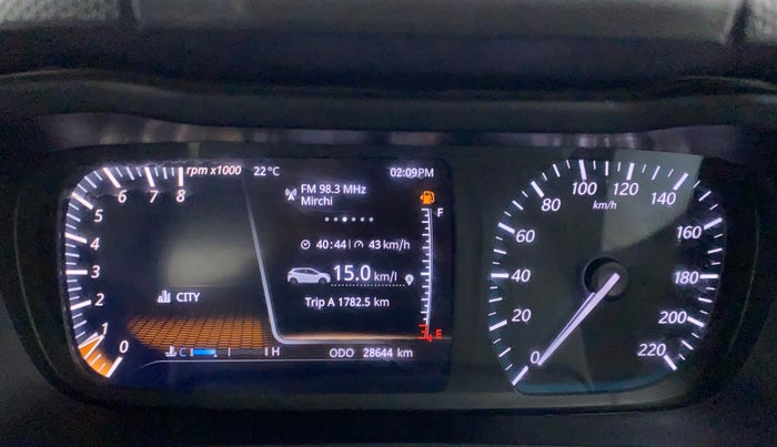 2021 Tata ALTROZ XZ PETROL, Petrol, Manual, 28,644 km, Odometer Image