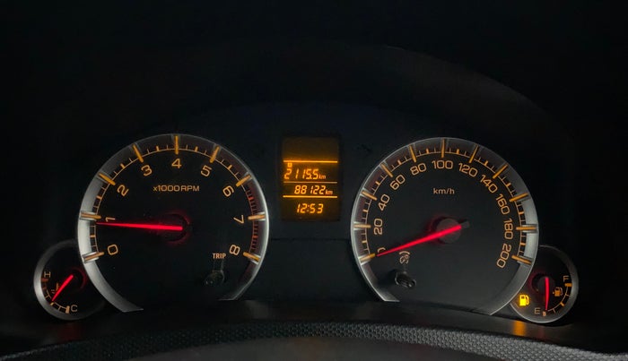 2013 Maruti Swift VXI, Petrol, Manual, 88,192 km, Odometer Image