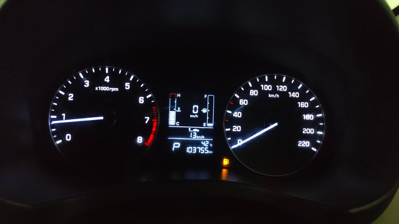 2016 Hyundai Creta SX PLUS AT 1.6 PETROL, Petrol, Automatic, 1,03,742 km, Odometer Image