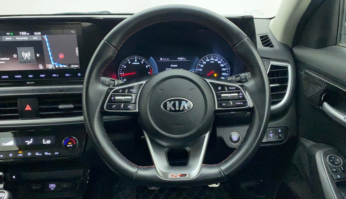 2019 KIA SELTOS GTX 1.4 PETROL DUAL TONE, Petrol, Manual, 11,707 km, Steering Wheel Close Up