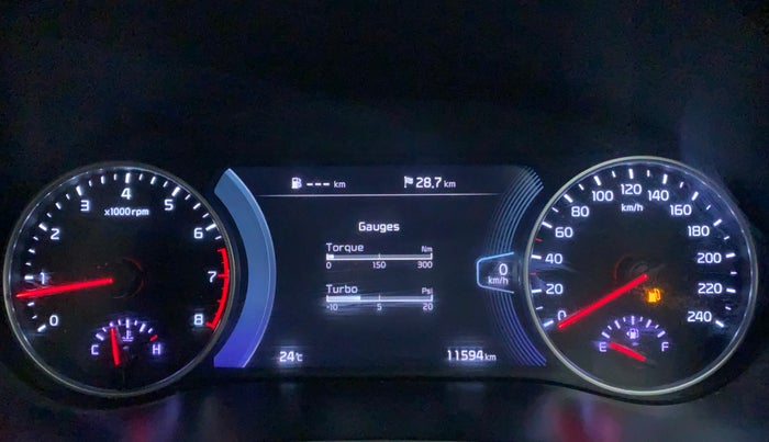 2019 KIA SELTOS GTX 1.4 PETROL DUAL TONE, Petrol, Manual, 11,707 km, Odometer Image