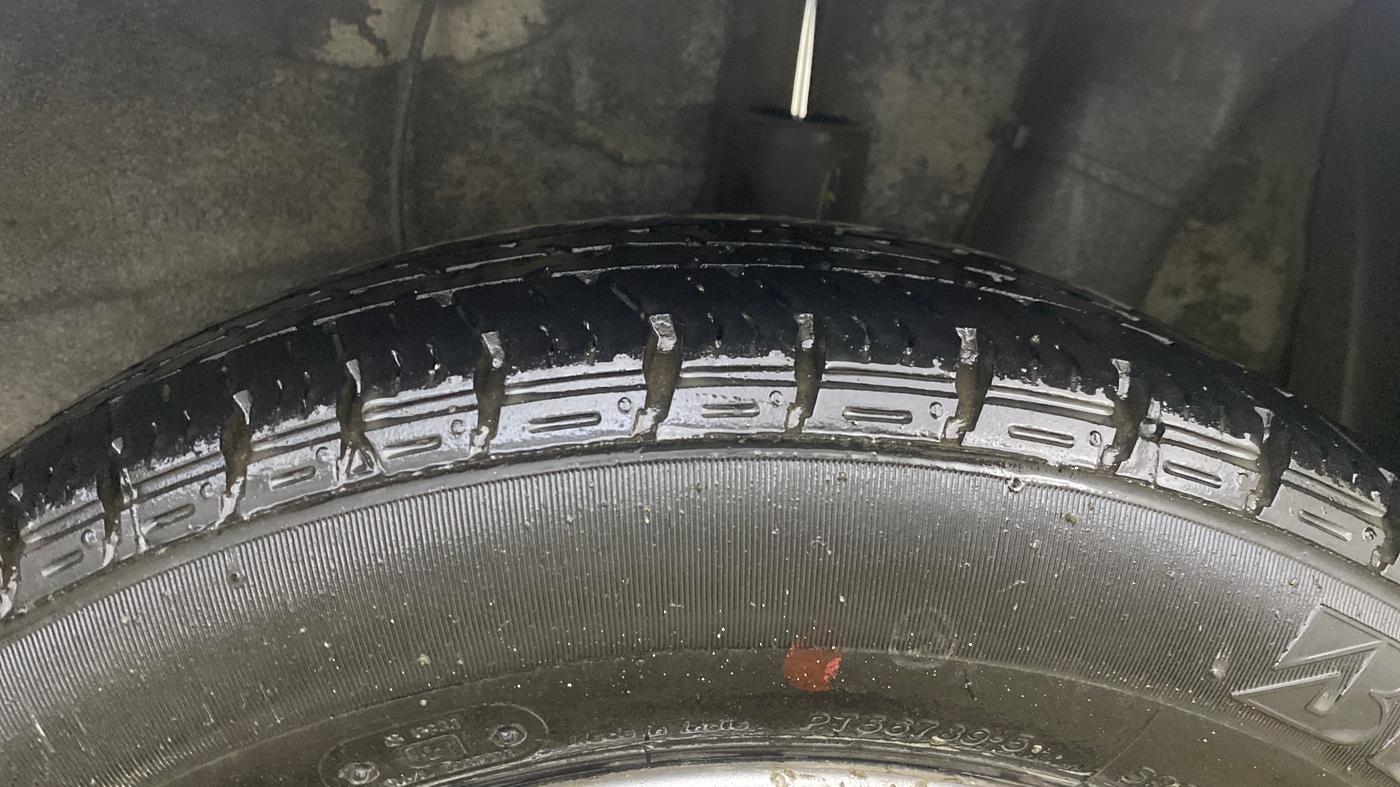 2014 Hyundai Xcent S (O) 1.2, Petrol, Manual, 70,211 km, Left Rear Tyre Tread