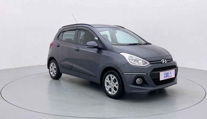 2015 Hyundai Grand i10 SPORTZ 1.2 KAPPA VTVT, Petrol, Manual, 35,513 km, Right Front Diagonal