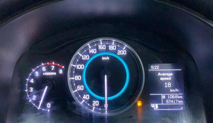 2017 Maruti IGNIS ZETA 1.2 K12 DUAL TONE, Petrol, Manual, 57,527 km, Odometer Image