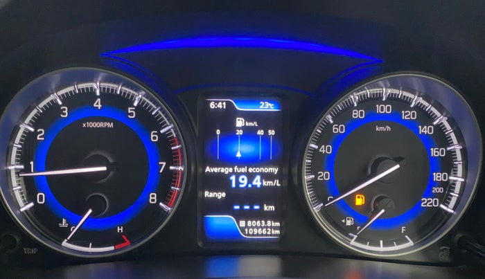2021 Toyota Glanza G, Petrol, Manual, 1,09,650 km, Odometer Image