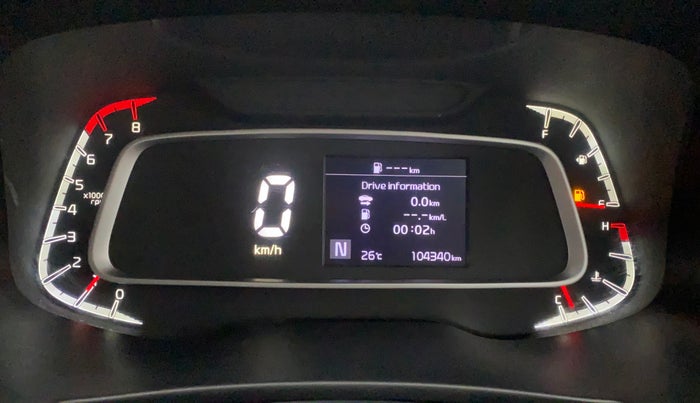 2021 KIA SONET HTX 1.0 IMT, Petrol, Manual, 1,04,326 km, Odometer Image