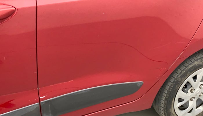 2017 Hyundai Grand i10 SPORTZ (O) 1.2 KAPPA VTVT, Petrol, Manual, 70,972 km, Rear left door - Slightly dented