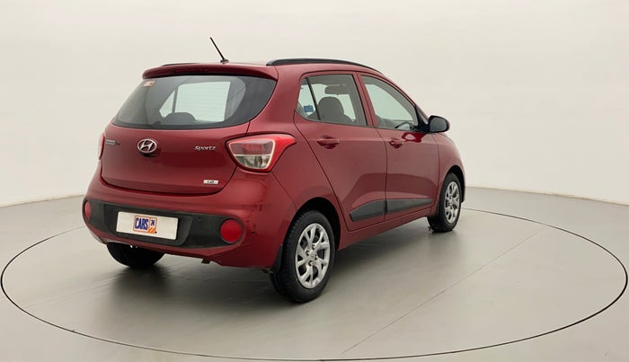 2017 Hyundai Grand i10 SPORTZ (O) 1.2 KAPPA VTVT, Petrol, Manual, 70,972 km, Right Back Diagonal