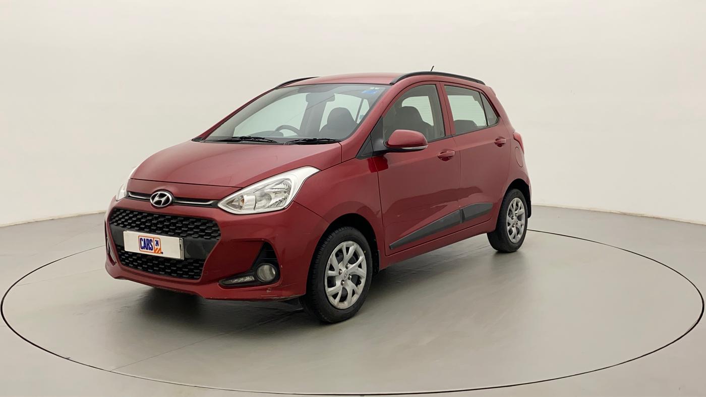 2017 Hyundai Grand i10 SPORTZ (O) 1.2 KAPPA VTVT, Petrol, Manual, 70,972 km, Left Front Diagonal