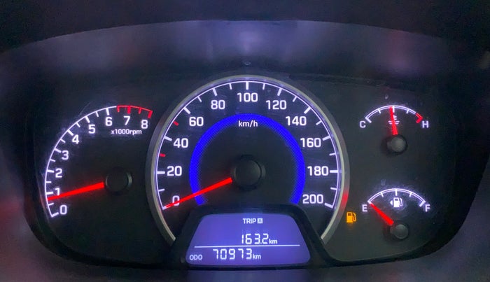 2017 Hyundai Grand i10 SPORTZ (O) 1.2 KAPPA VTVT, Petrol, Manual, 70,972 km, Odometer Image