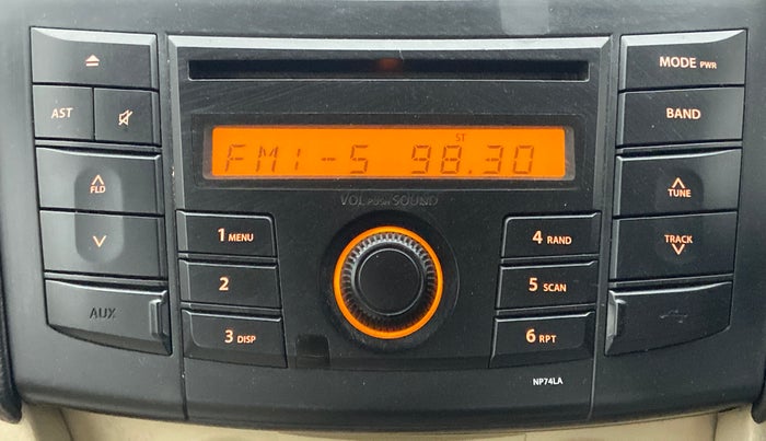 2013 Maruti Swift Dzire VXI, Petrol, Manual, 61,919 km, Infotainment System