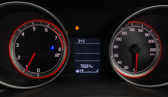 2018 Maruti Swift VXI, Petrol, Manual, 75,660 km, Odometer Image