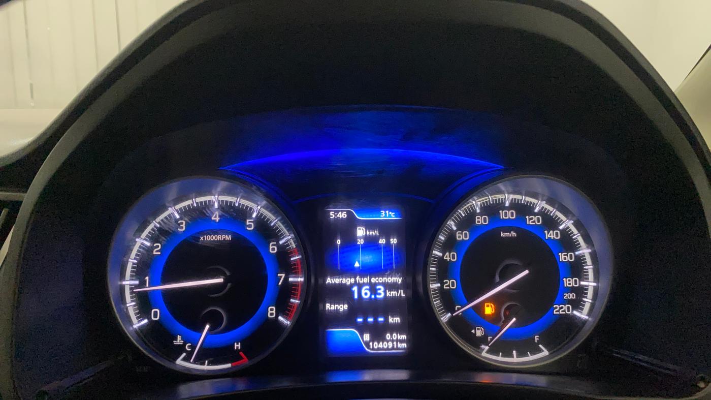 2020 Toyota Glanza G ISG, Petrol, Manual, 1,04,086 km, Odometer Image