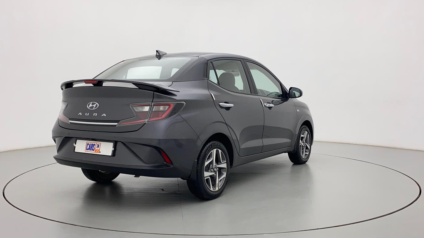 2021 Hyundai AURA SX PLUS 1.2 AMT, Petrol, Automatic, 34,132 km, Right Back Diagonal