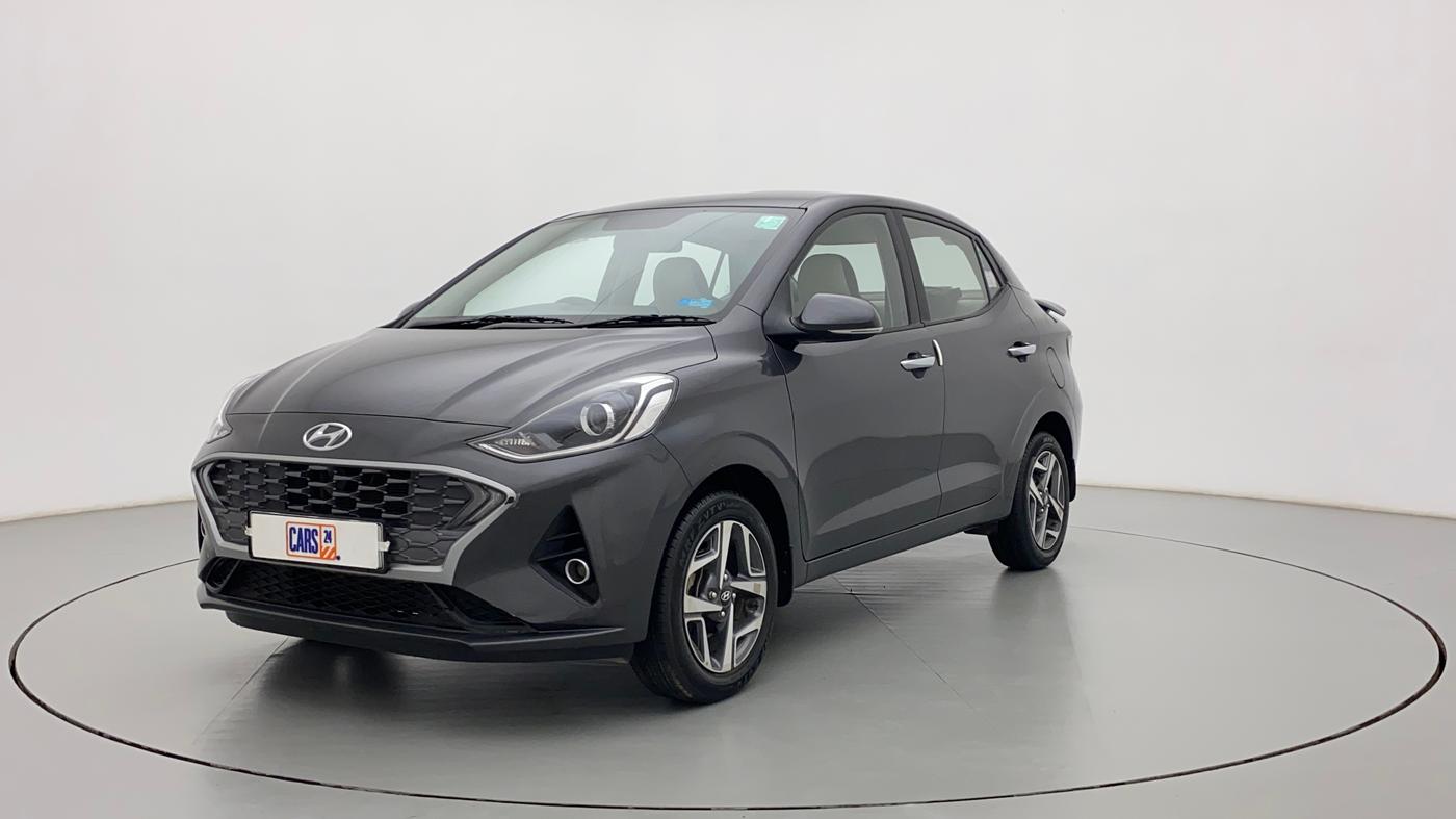 2021 Hyundai AURA SX PLUS 1.2 AMT, Petrol, Automatic, 34,132 km, Left Front Diagonal