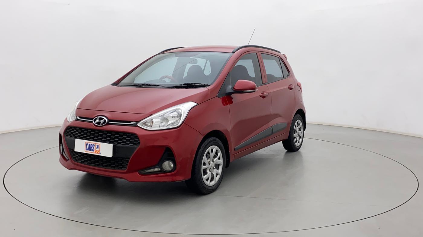 2018 Hyundai Grand i10 SPORTZ (O) 1.2 KAPPA VTVT, Petrol, Manual, 1,00,624 km, Left Front Diagonal