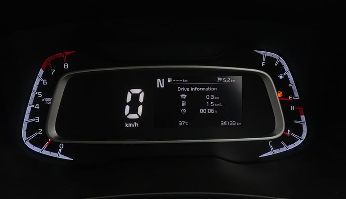 2021 KIA SONET GTX PLUS 1.0 IMT, Petrol, Manual, 34,129 km, Odometer Image