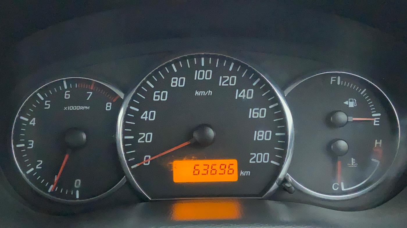 2010 Maruti Swift Dzire VXI, Petrol, Manual, 63,696 km, Odometer Image