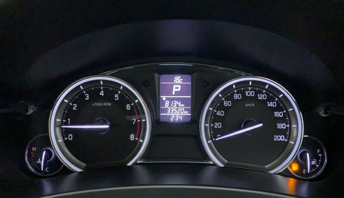 2016 Maruti Ciaz ZXI+ AT, Petrol, Automatic, 33,520 km, Odometer Image