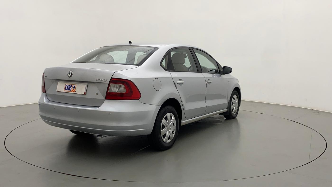 2013 Skoda Rapid AMBITION 1.6 TDI CR MT PLUS, Diesel, Manual, 64,231 km, Right Back Diagonal