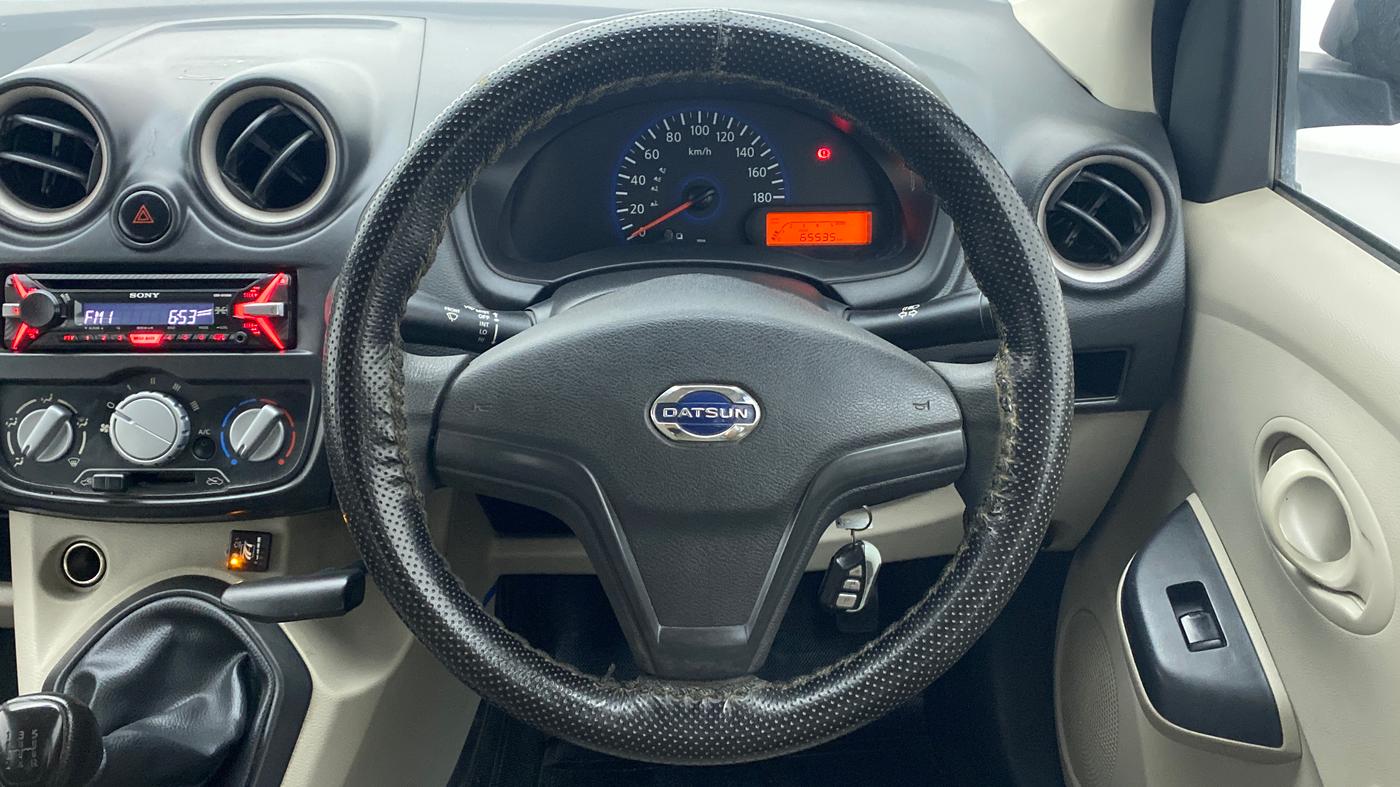 2016 Datsun Go T, CNG, Manual, 65,535 km, Steering Wheel Close Up