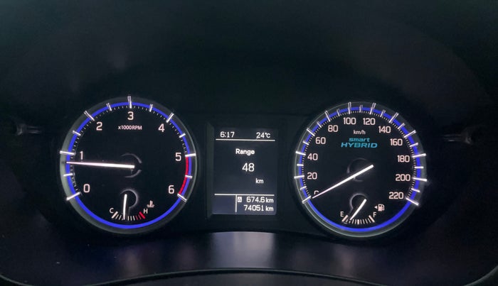 2019 Maruti S Cross ALPHA 1.3, Diesel, Manual, 74,031 km, Odometer Image