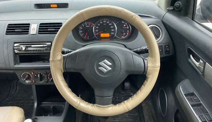 2011 Maruti Swift VXI, Petrol, Manual, 86,755 km, Steering Wheel Close Up