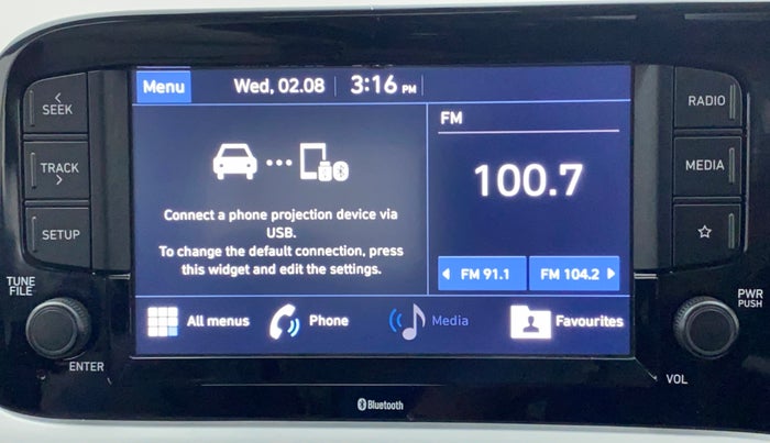2021 Hyundai GRAND I10 NIOS SPORTZ 1.2 KAPPA VTVT CNG, CNG, Manual, 25,776 km, Infotainment System